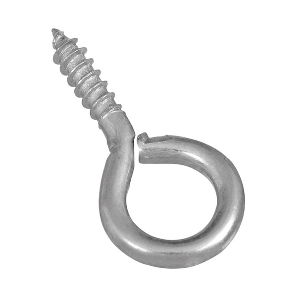 National Hardware 0.14 in. D X 1-3/8 in. L Zinc-Plated Steel Screw Eye 25 lb. cap. 8 pk N119-040 - main